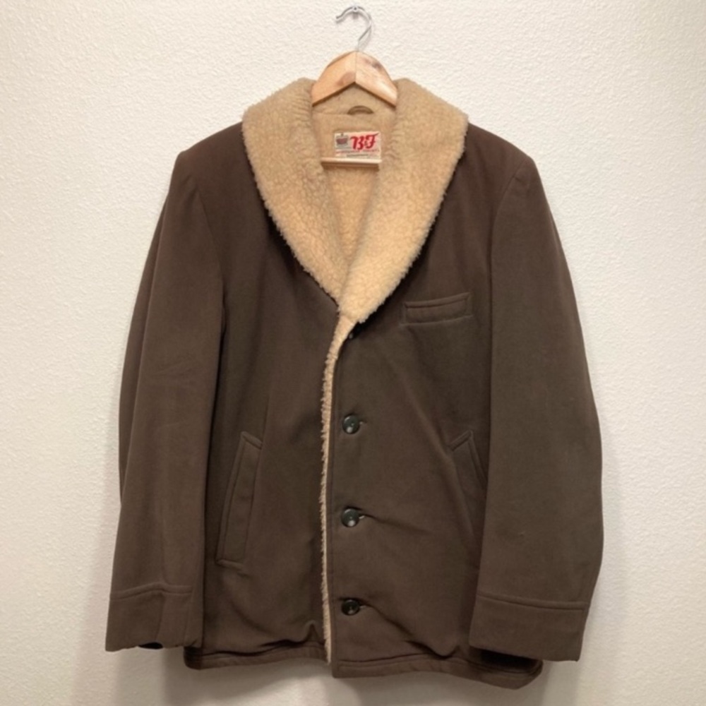 Vintage Sherpa lined oversized jacket